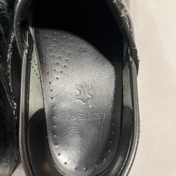 Dansko Clogs Blue Black Grey Size 37 - Picture 5 of 6